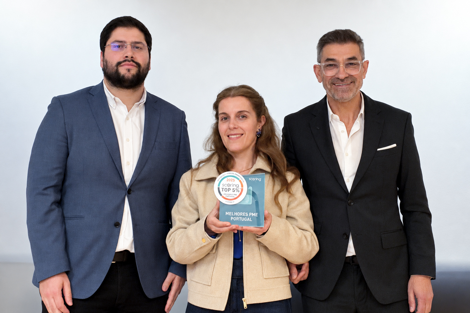 Fernando Pinto e a Frente Permanente com o prémio Scoring PME 2025 — Melhores PME Portugal